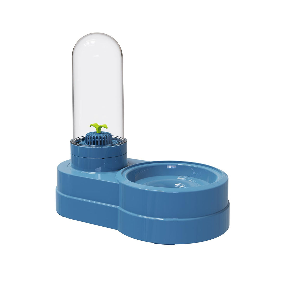 Wasserspender für Katzen und Hunde, 580 ml Automatischer Schwerkraft Haustier Trinkbrunnen mit Filte