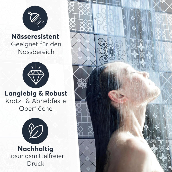 CREATISTO Mosaik-Fliesen Fliesensticker Fliesenfolie - Selbstklebende Fliesen Folie I Stickerfliesen