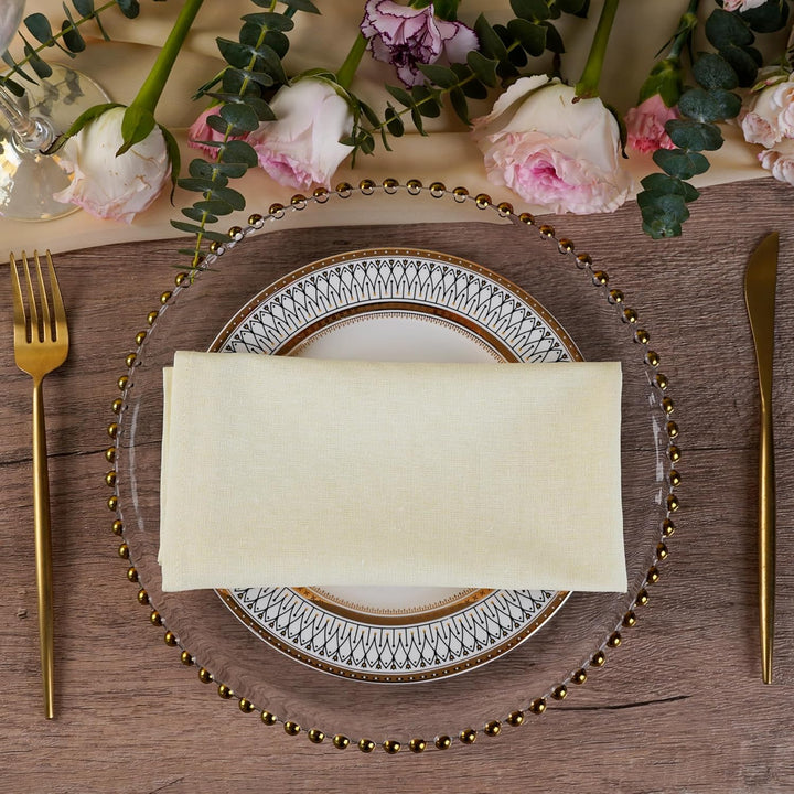 weich Baumwoll-Polyester gemischt Abendessen Cloth Servietten, 12 Stück (40 x 40 cm), für Veranstalt