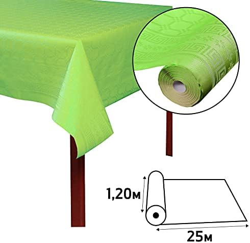 Pronappe Tischdecke R482535I Einweg-Tischdecke aus Damastpapier Länge 25m Breite 1,20m (pro Rolle) F