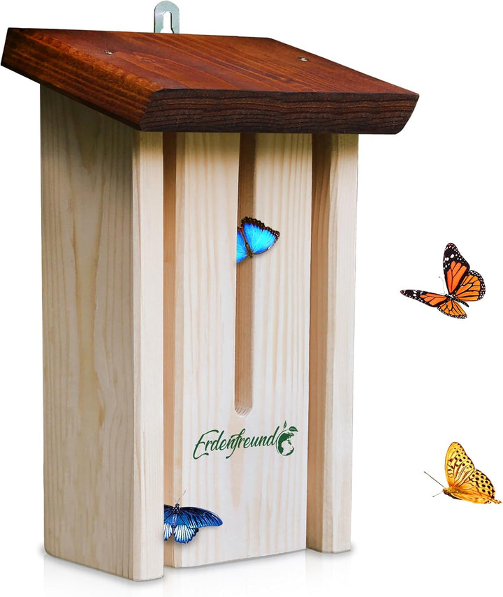 ERDENFREUND® Schmetterlingshaus 100% splitterfrei für zarte Schmetterlingsflügel Schmetterlingshotel