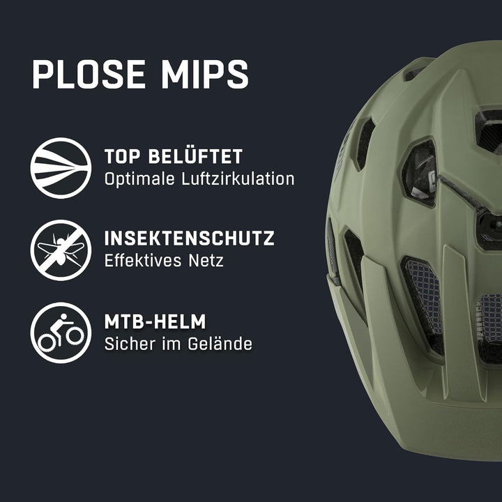 Alpina PLOSE MIPS Helmet 2023 Olive matt 52-57 cm, 52-57 cm