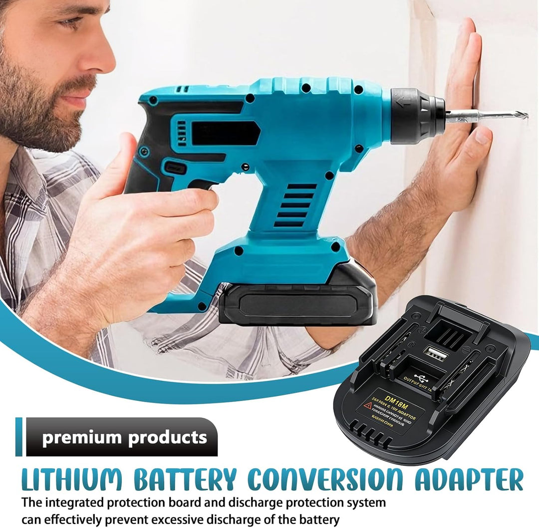 BS18MT Akku-Adapter Für Makita 18V Elektrowerkzeug, Akku Konverter für Bosch GBA Professional System