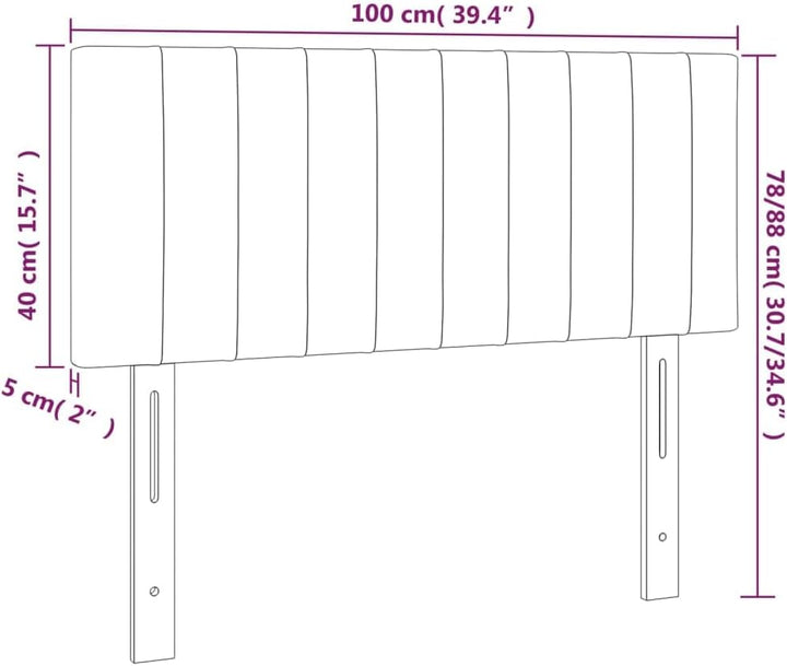 vidaXL Kopfteil, Bettkopfteil mit Holzbeinen, Höhenverstellbar Polsterkopfteil für Bett, Betthaupt B