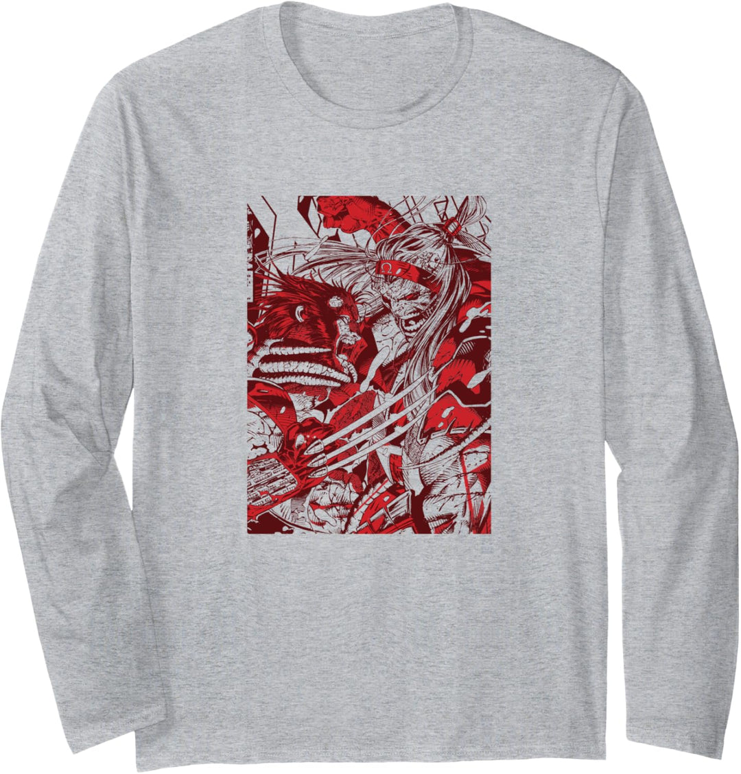 Marvel Omega Red Vs. Wolverine Langarmshirt