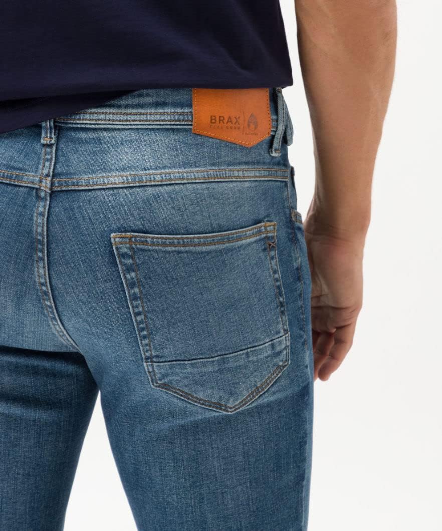 BRAX Herren Style Chris Vintage Flex Light Jeans 42W / 34L Blue Indigo Used, 42W / 34L Blue Indigo U
