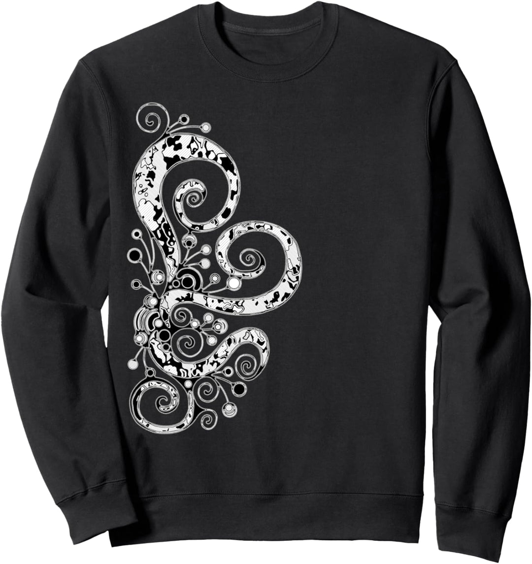 Hand Drawn Ornaments - Hearts Spirals 7 - Fan Fun Sweatshirt