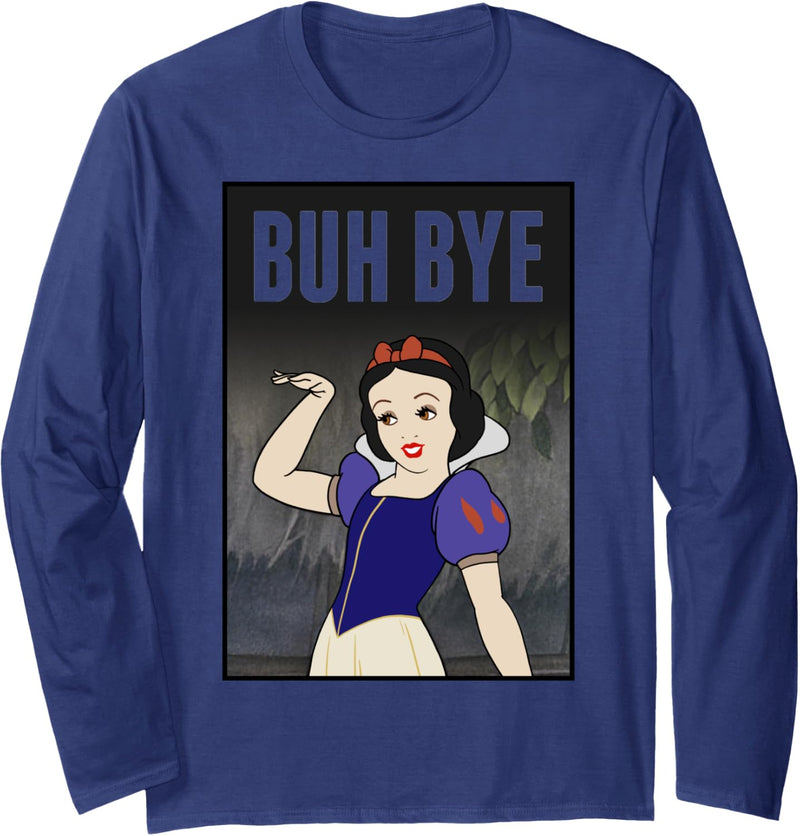 Disney Snow White Buh Bye Poster Langarmshirt