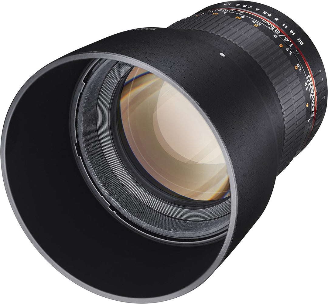 Samyang SY85M-FX Ultra Wide Objektiv für Fuji X Kameras (85 mm F1.4)