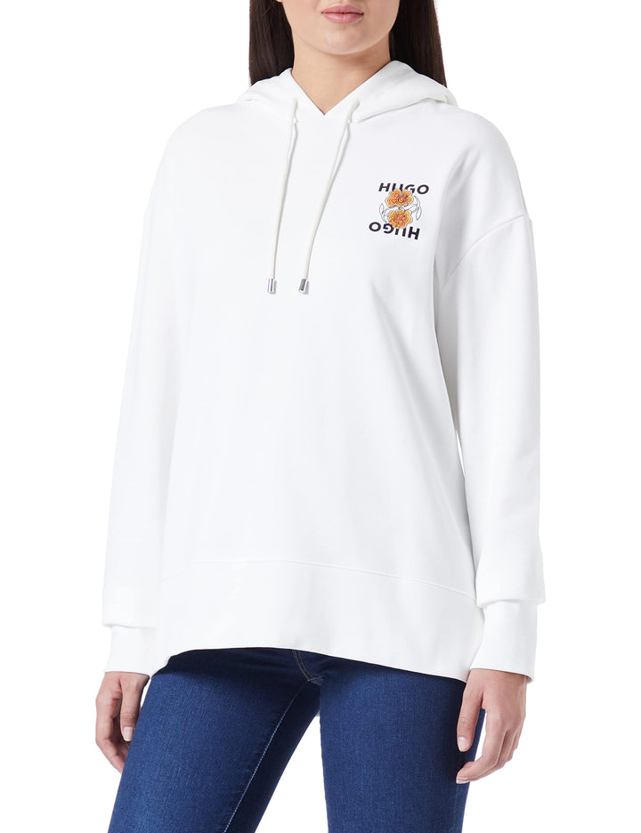 HUGO Damen Sweatshirt L Natural102, L Natural102