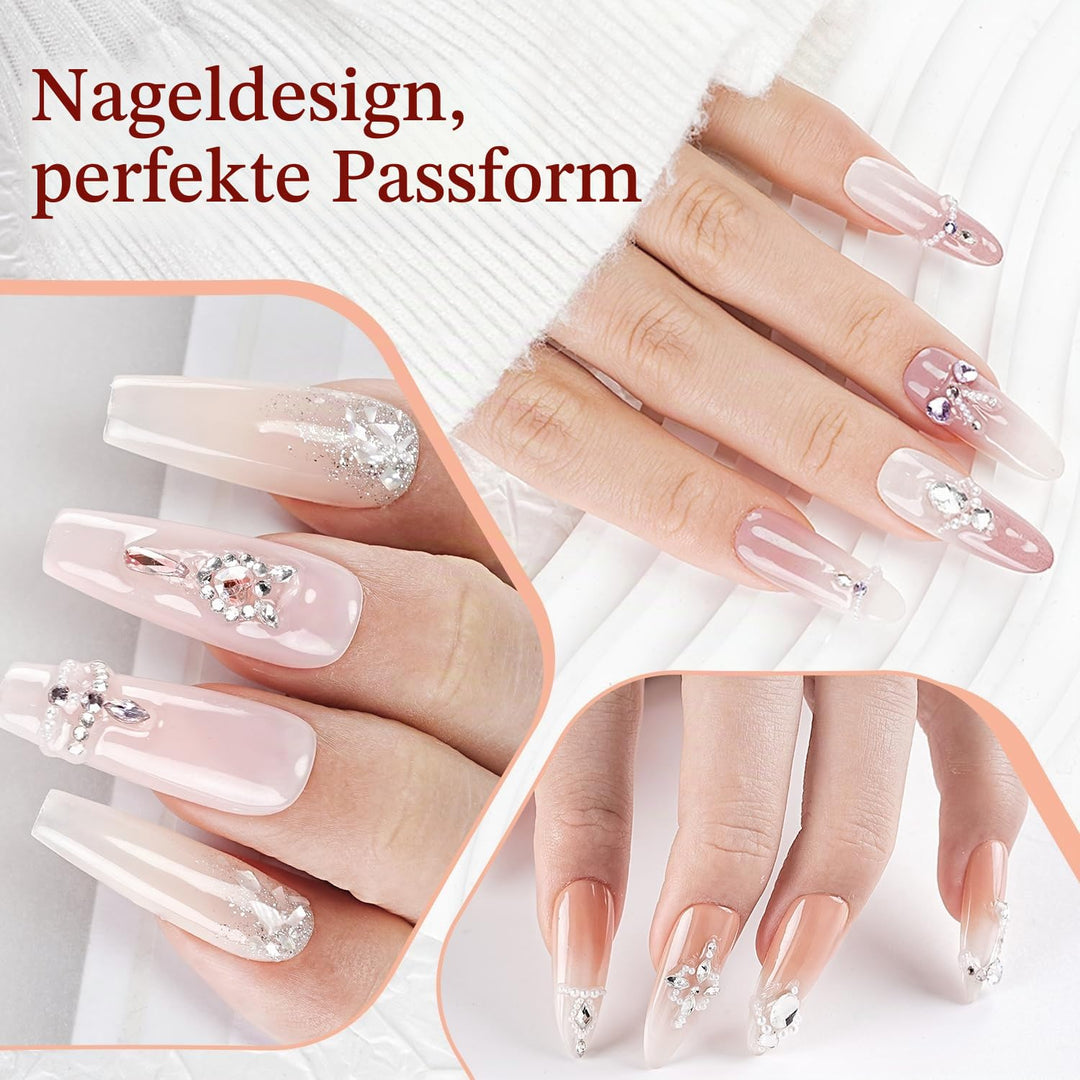 JODSONE Nagelanhänger-Bohrerset für Nägel, 24 Bohrer, erhältlich in 12 verschiedenen Designs mit Pin