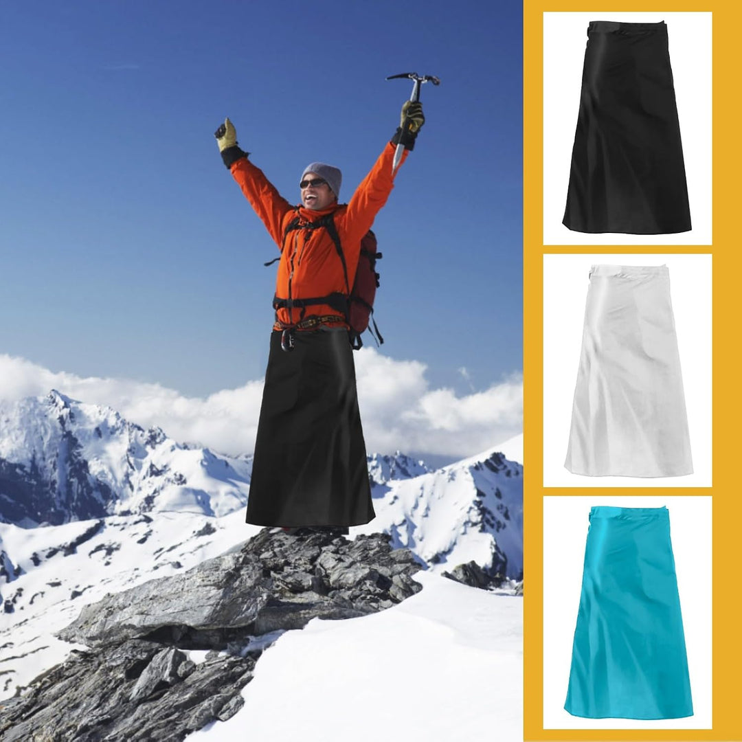 Regenrock, 15D Nylon Ultraleichter Regenrock, wasserdicht, winddicht, Kilt-Regenbekleidung, Futter m