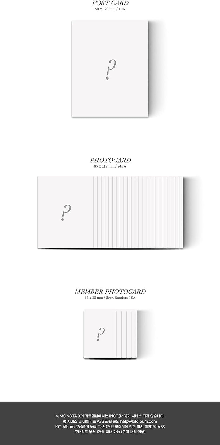 [KIHNO KIT] MONSTA X - SHAPE of LOVE (11th Mini Album) SMC + Extra Photocards Set