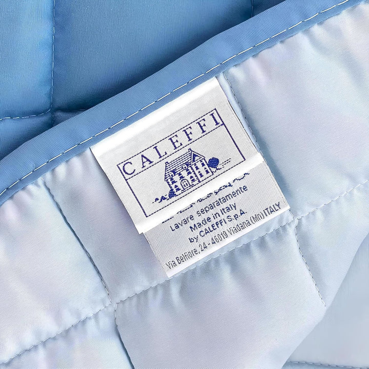 Caleffi Gesteppte Tagesdecke für französisches Bett, wendbar 160 x 190 cm Himmelblau