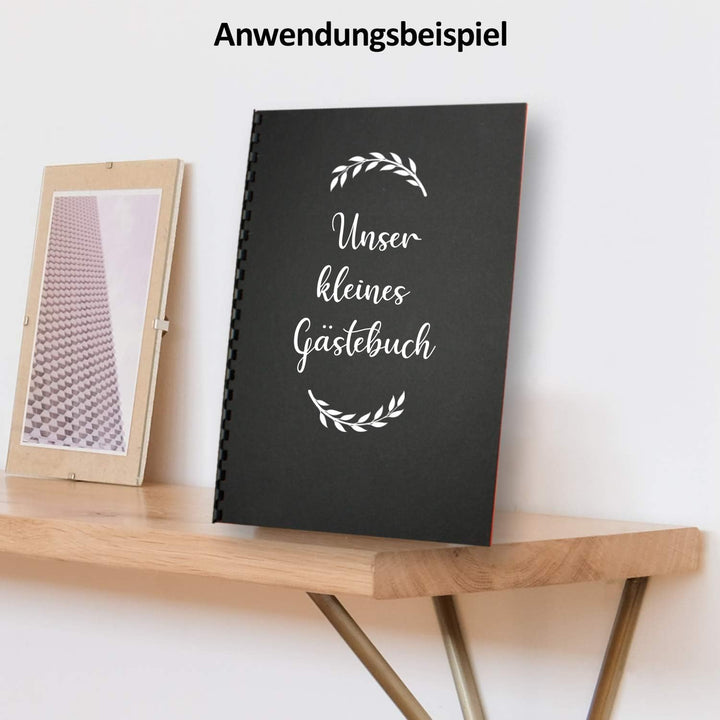 20x Buchbinderpappe DIN A3 in Schwarz, Stärke: 1,0 mm, Grammatur: 670 g/m² 20 Stück DIN A3 Schwarz -