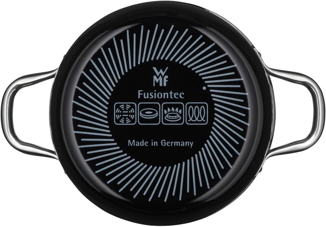 WMF Fusiontec Essential Kochtopf klein 16 cm Glasdeckel, Fleischtopf Induktion, 2,0l, kleiner Topf K