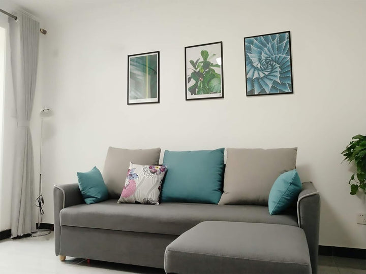 YEEPHAN Bilderrahmen, A3, Schwarz, 3 Stück – 29,7 x 42 cm, Massivholz-Bilderrahmen mit Plastic glass