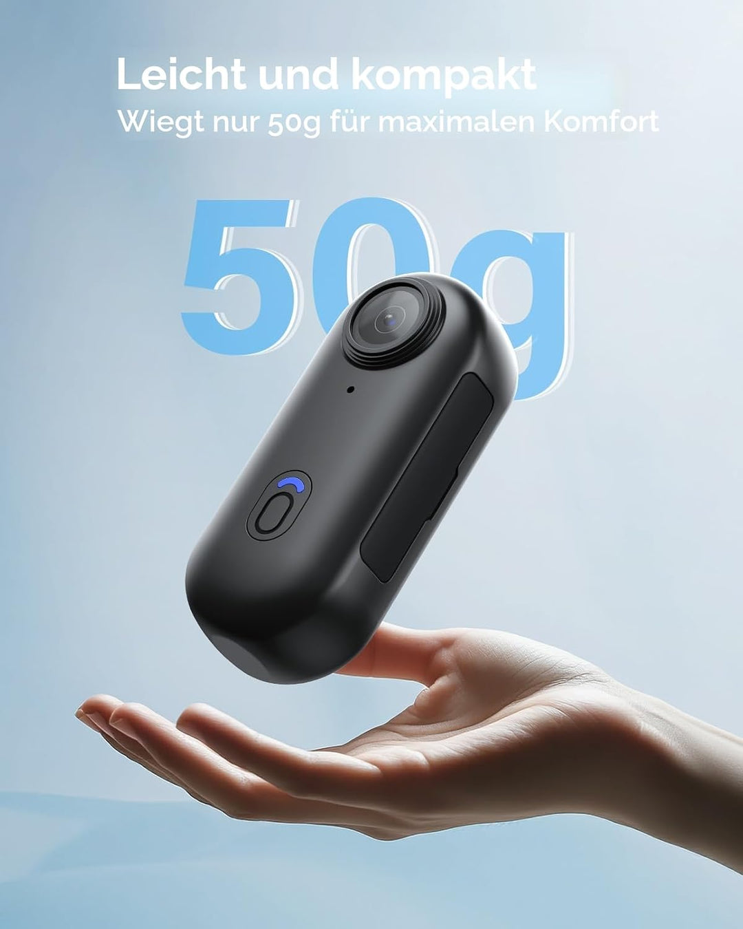 BOBLOV W4 4K Bodycam Körperkamera Mini, Body Cam mit 360° drehbarem Clip und Magnetclip, 90 Minuten