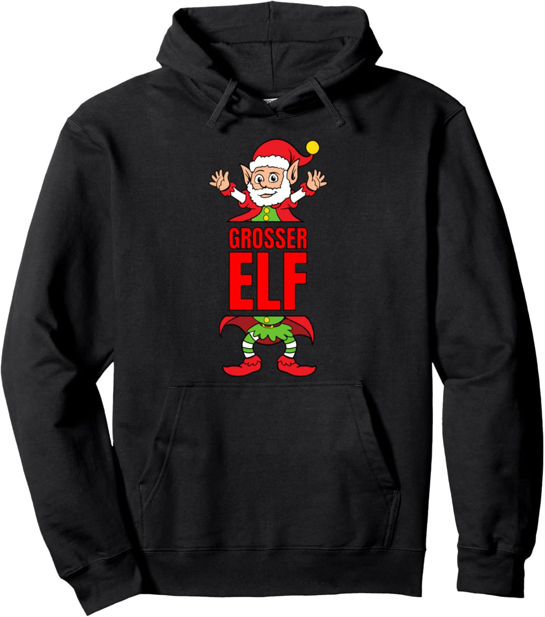 Grosser Elf Partnerlook Familien Jungen Männer Weihnachten Pullover Hoodie