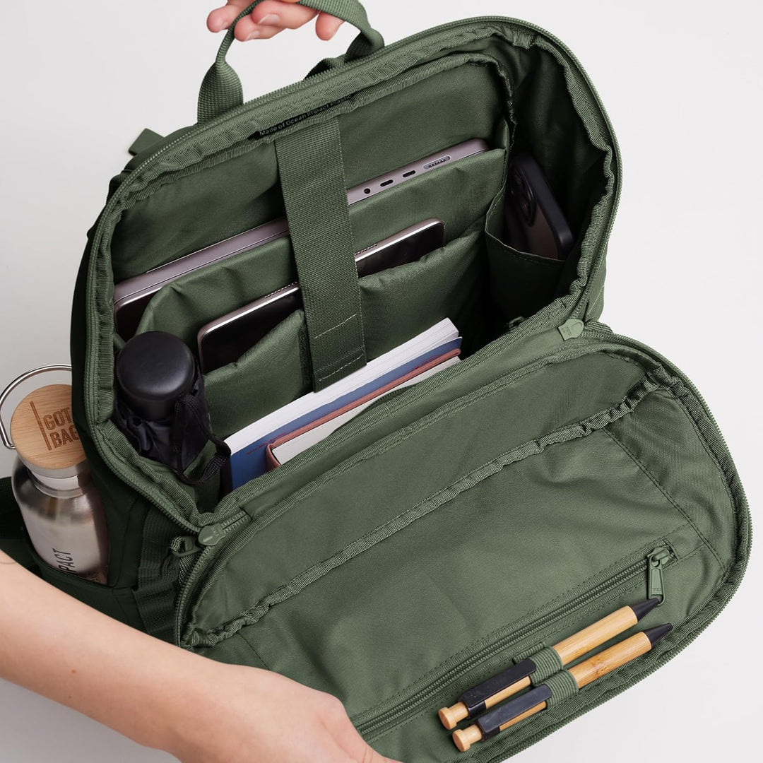 GOT BAG Rucksack Pro Pack aus Ocean Impact Plastic | Reiserucksack mit 15" Laptopfach | 25L Füllvolu