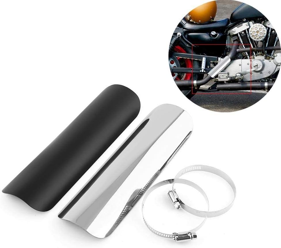 Motorrad Hitzeschild, Metall Stahl, Auspuffschutz, direkte Abdeckung für Motorräder, Chopper, Cruise