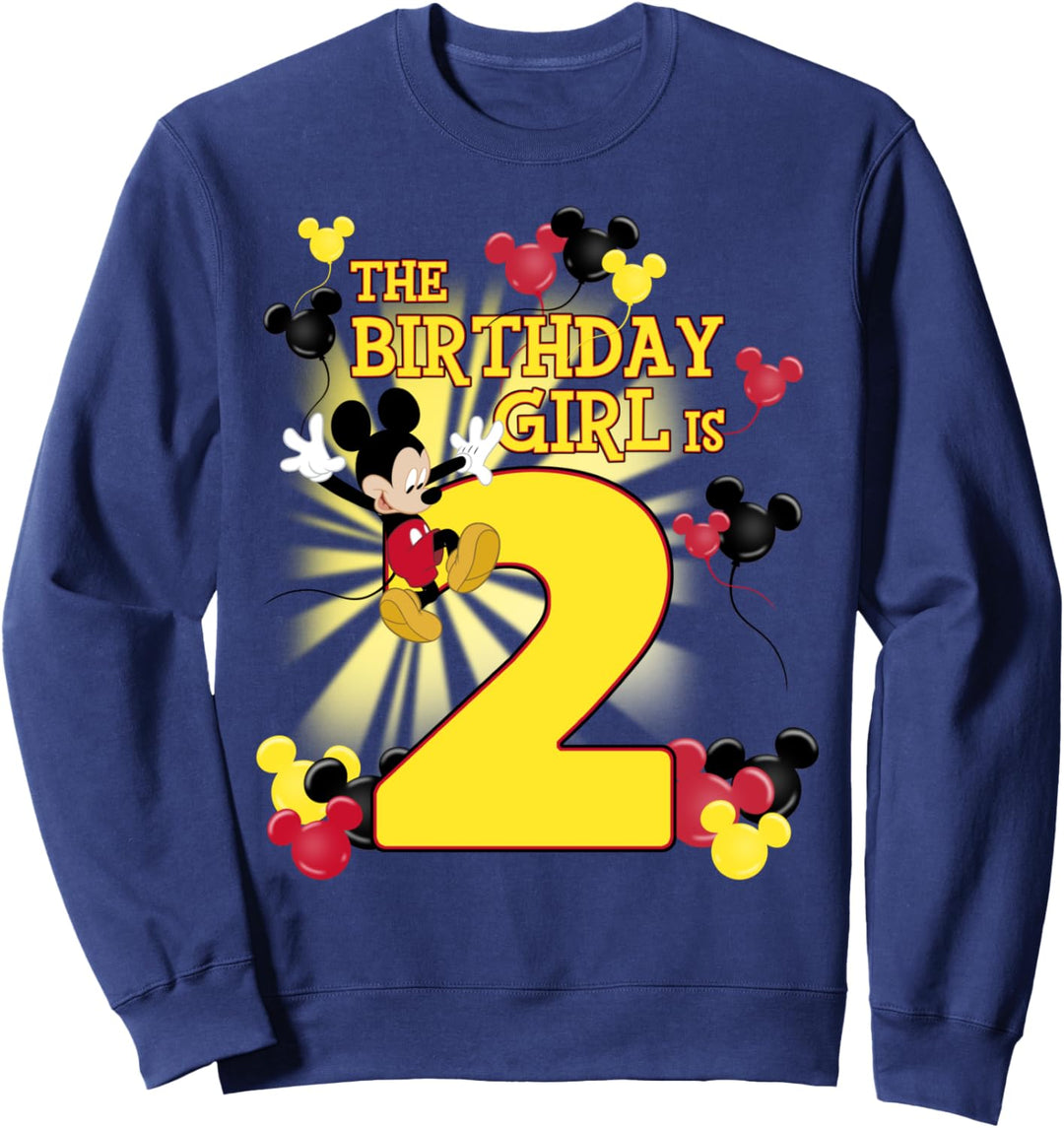 Disney Mickey & Friends 2 Year Old Birthday Girl Sweatshirt