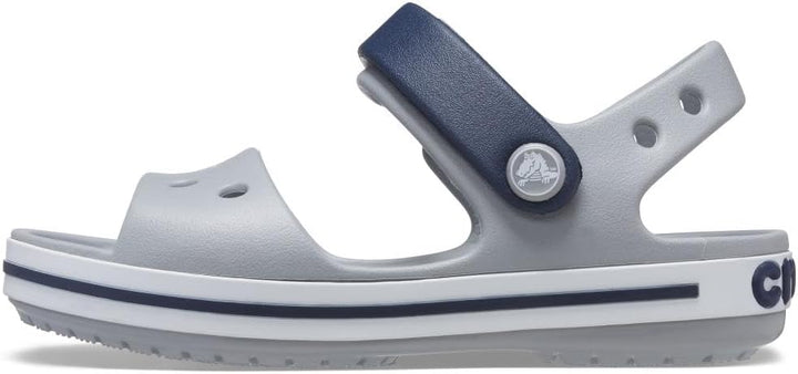 Baya Lined Fuzz-Strap Clog 19/20 EU Light Grey Navy, 19/20 EU Light Grey Navy
