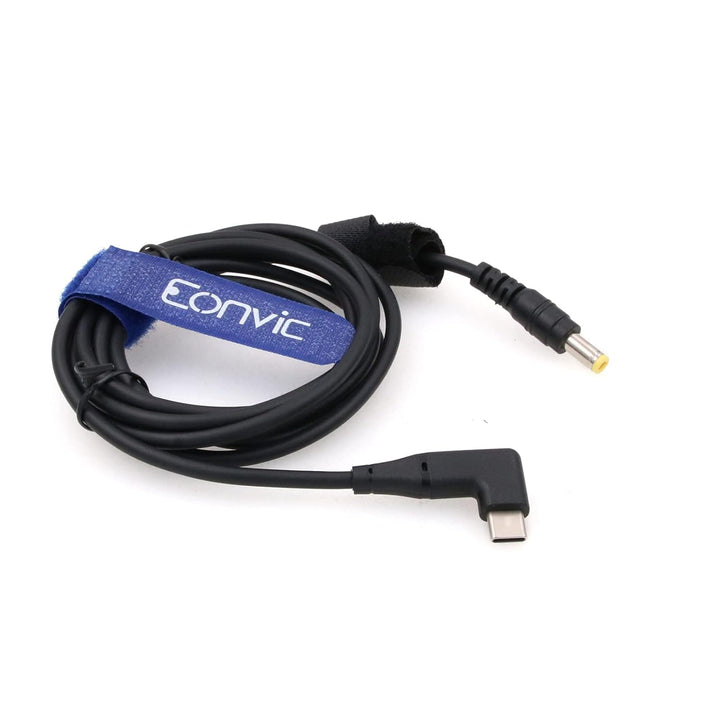 12V PD Rechteckiger USB Typ C auf 5.5x2.5mm DC Netzkabel für Blackmagic BMCC Kamera Video Assist Mon