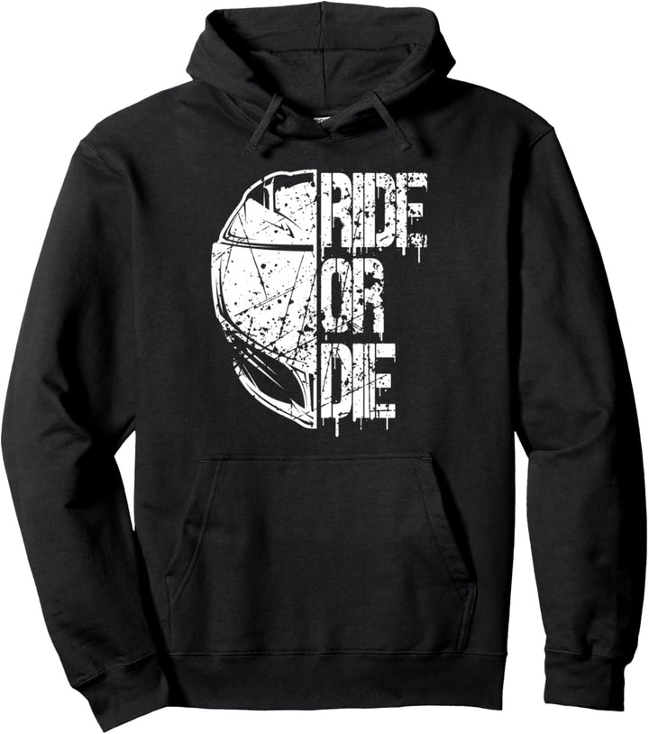 Supersportler Ride or die Motorrad Helm Pullover Hoodie