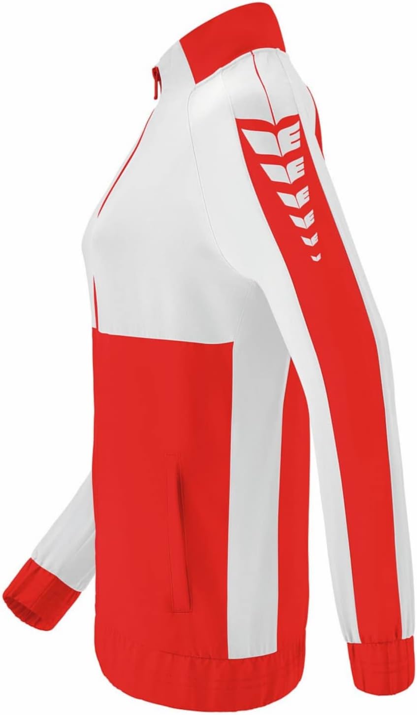 Erima Six Wings Präsentationsjacke Damen Damen 34 Rot/Weiss, 34 Rot/Weiß