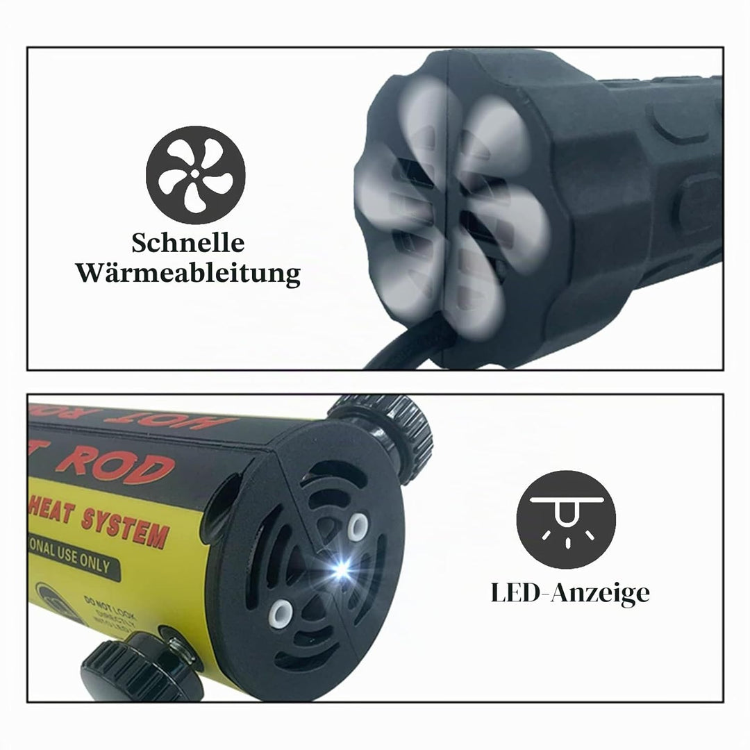 SOLARY, Induktions-Heizset, magnetisch, 1000 W, ohne Flamme, 8 Spulen, zum Entfernen von rostigen Sc