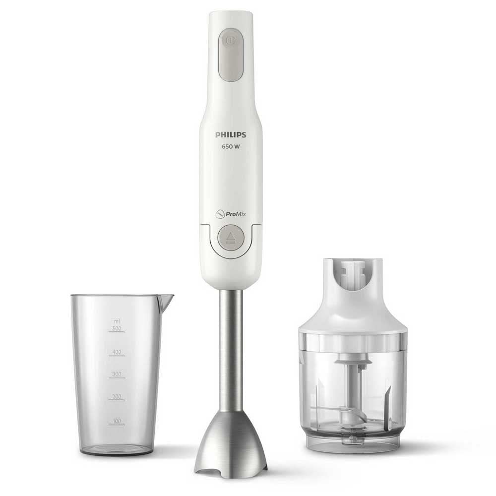 Philips Hr2535/00 Promix Handmixer mit Becher, S-Blade-Klingen, Zubehör inklusive, kompakter Zerklei