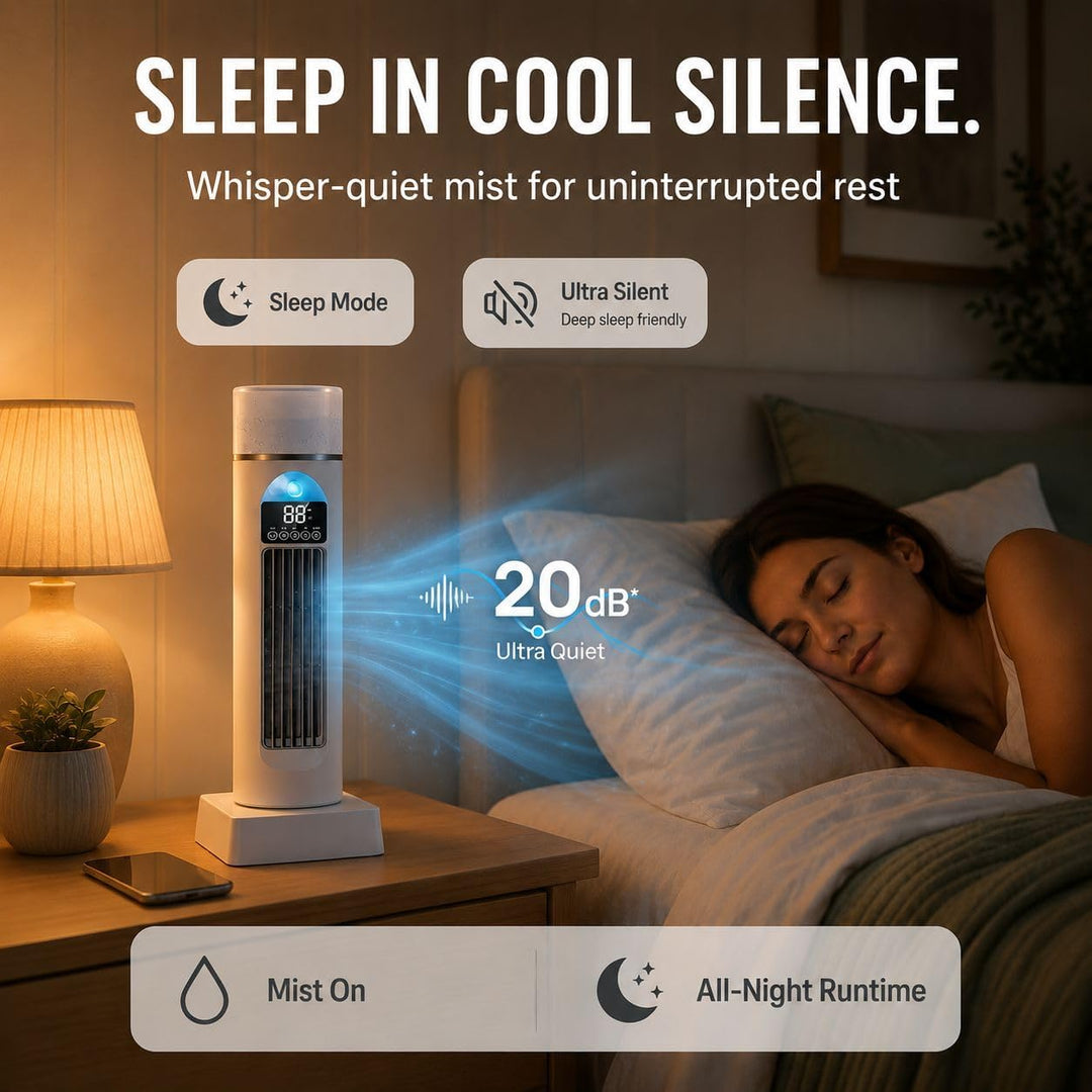 Leiser Turmventilator, Raumkühler, Ventilator, tragbarer Turm, AC-Klimaanlage – 6 Geschwindigkeiten,