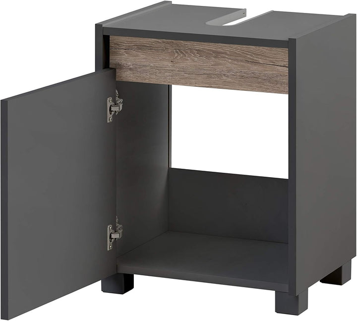 Schildmeyer Waschbeckenunterschrank 148462 Cosmo, 42 x 54,5 x 33 cm (BxHxT), anthrazit Schmal Anthra