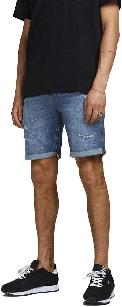 JACK & JONES Herren Shorts S Blue Denim, S Blue Denim