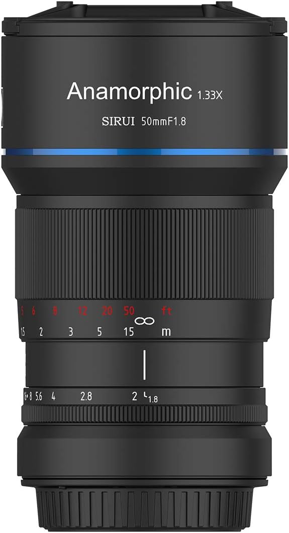SIRUI 50mm Blende f1.8 Faktor 1.33x APS-C Anamorphot Prime Objektiv Objektive Lens Lenses Modell SR-