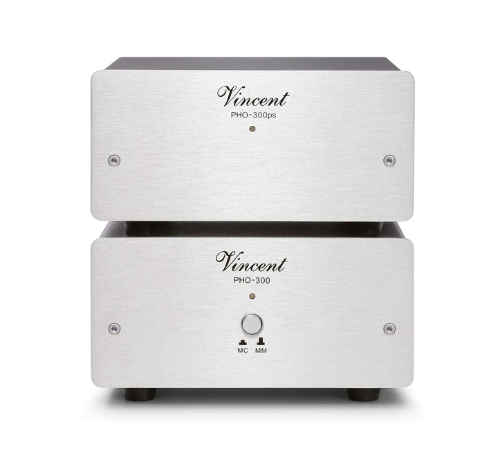 Vincent PHO-300 High-End Phonovorverstärker in Aluminium-Gehäuse, externes Netzteil, für Plattenspie