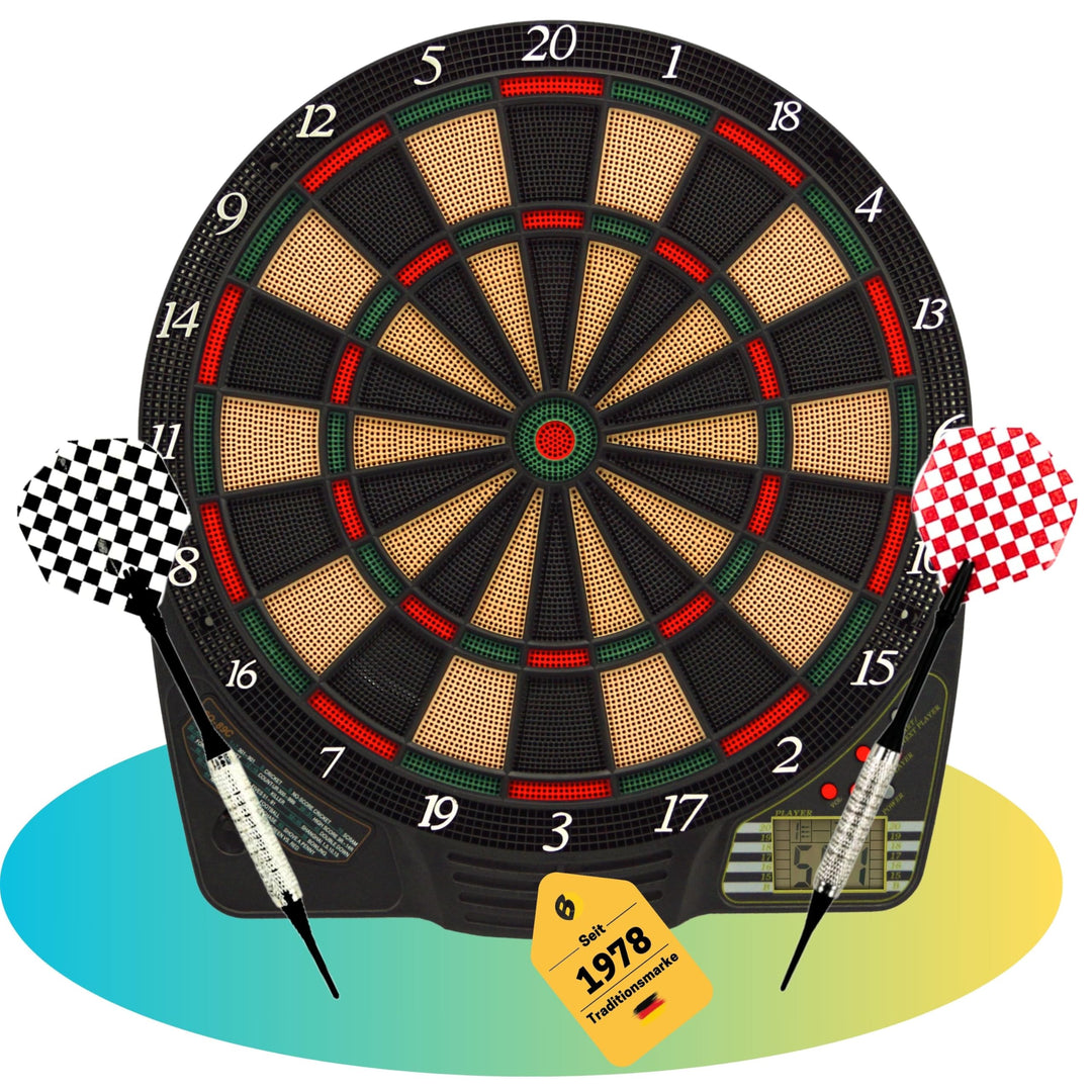 Best Sporting Dartscheibe elektronisch Chester 2 I elektronische Dartscheibe mit LCD-Anzeige I E-Dar