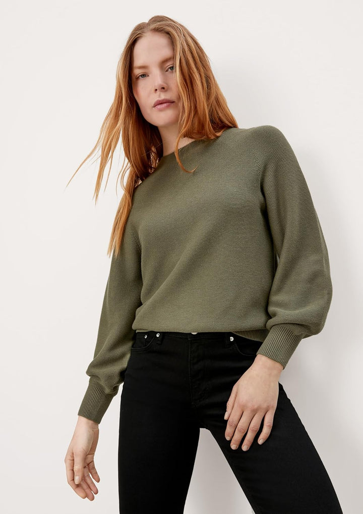 s.Oliver Strickpullover aus Viskosemix 32 Light Khaki, 32 Light Khaki