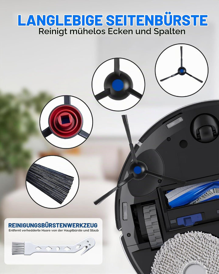 19 Stück Ersatzteile für ECOVACS T30 Omni/ T30 PRO Omni/ T30S/ T30S PRO Staubsauger, Zubehörset für