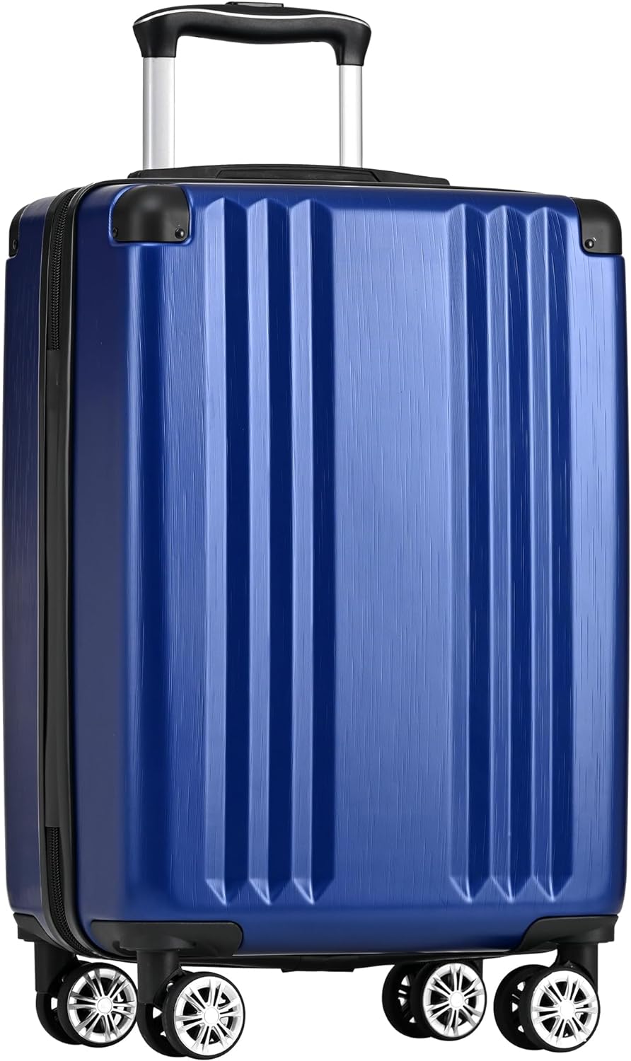 Merax Koffer Hartschalen-Koffer Trolley Rollkoffer Reisekoffer Handgepäck, TSA Zollschloss, 4 Rollen