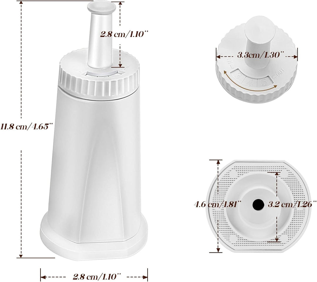 Contever Sage Wasserfilter, TV SD zertifiziert, Wasserfilter für Sage Claris Barista SES BES008 SES0