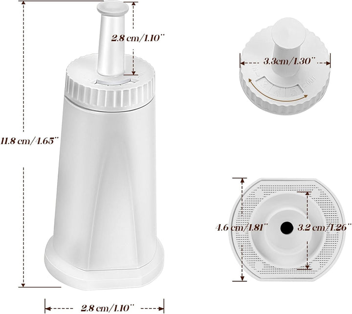 Contever Sage Wasserfilter, TV SD zertifiziert, Wasserfilter für Sage Claris Barista SES BES008 SES0