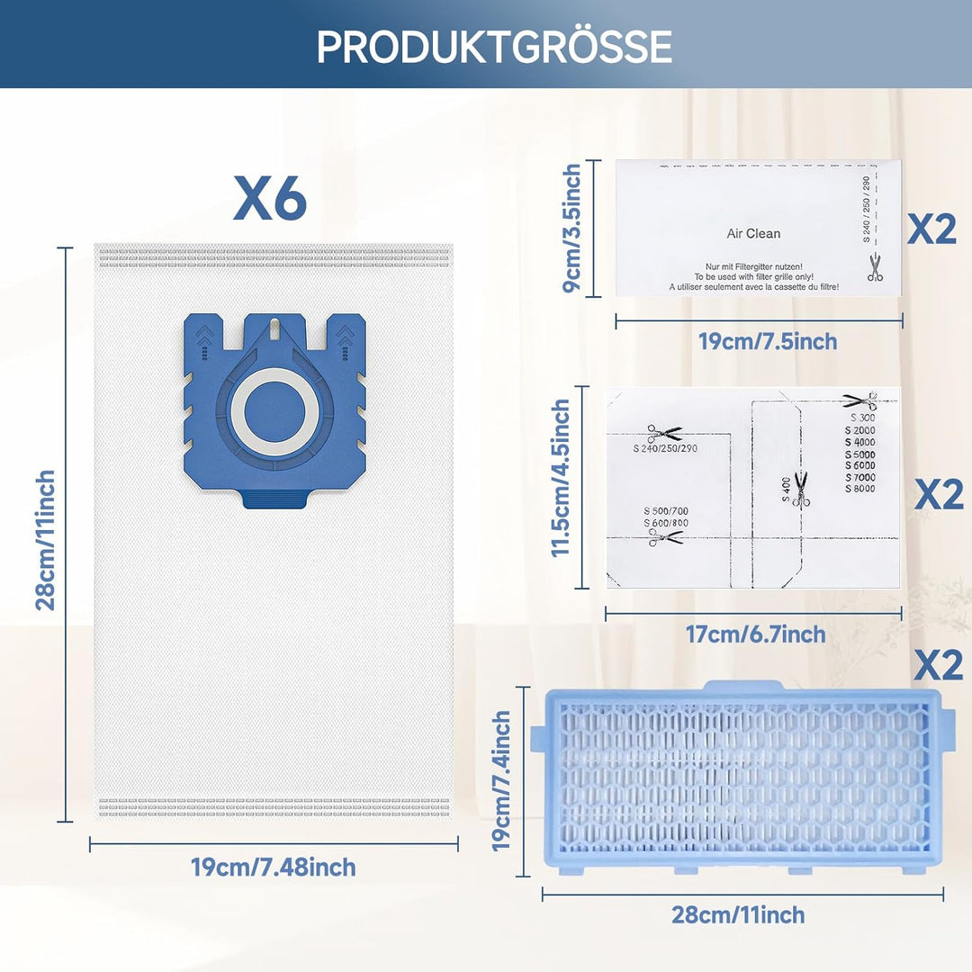 Staubsaugerbeutel für Miele GN Efficiency 3D Staubsauger Complete C3 C2 C1 Classic C1 usw Staubsauge
