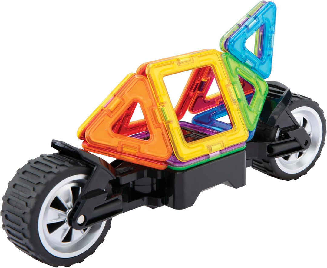 Magformers Amazing Transform Wheel Magnetic Building Blocks Toy. Makes Cars and Bikes. with Special