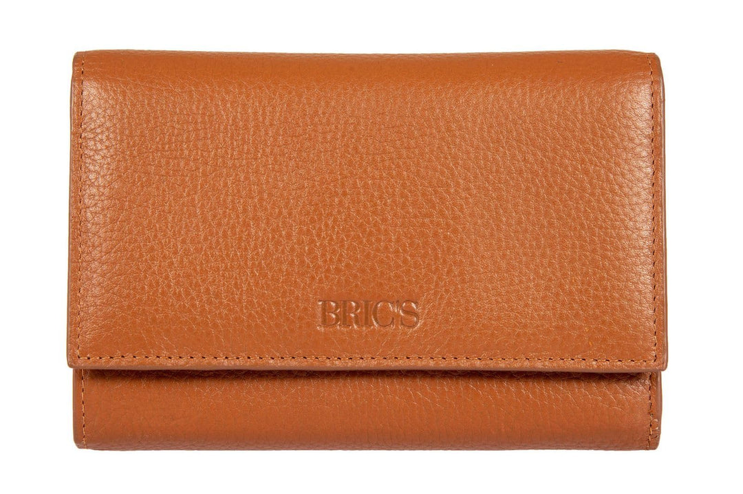 Bric's Marmolada Horizontales Damen-Portemonnaie aus Leder mit RFID-Schutz, Geldscheinfach, 12 Karte
