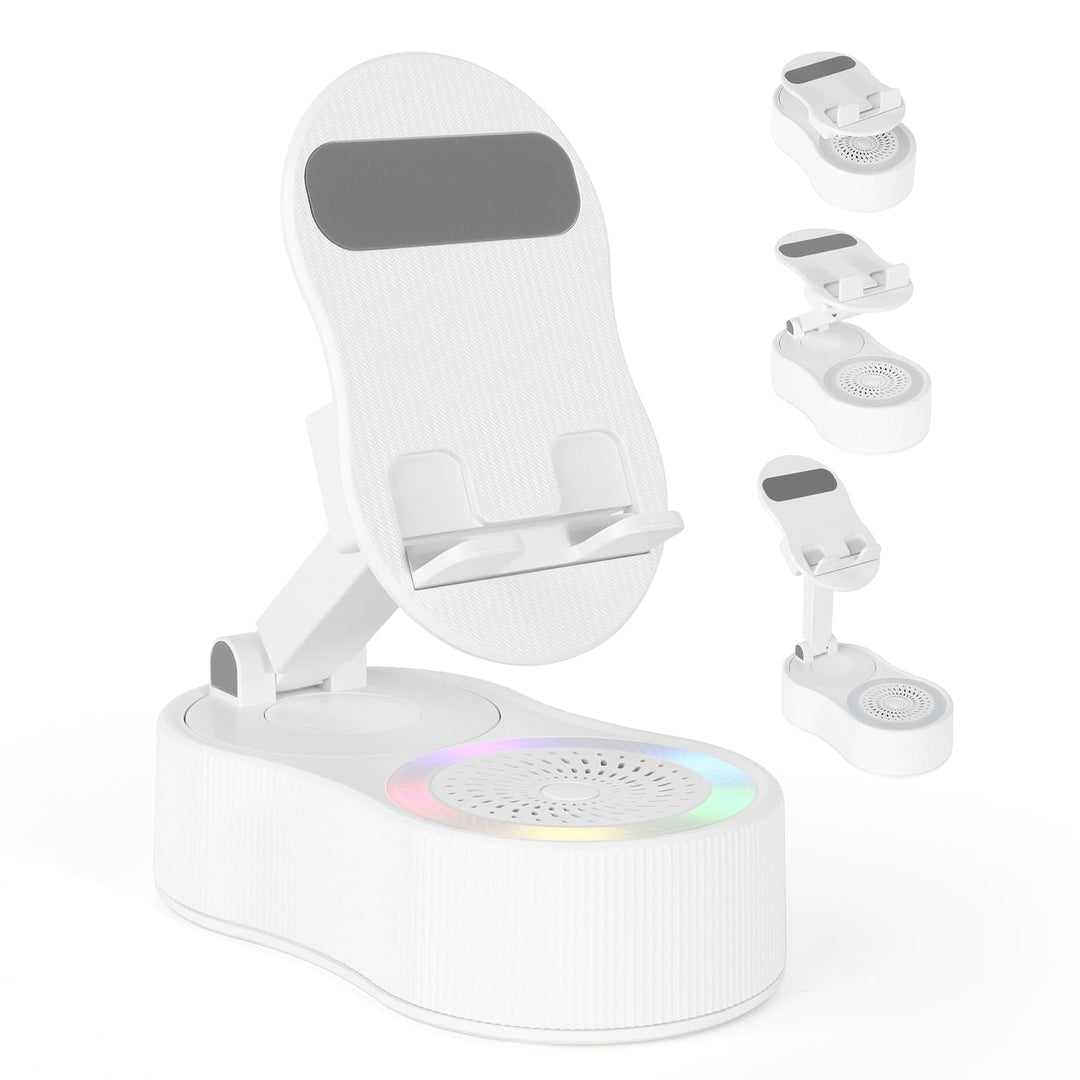 Handy-Ständer mit kabellosem Bluetooth-Lautsprecher – Induktionslautsprecher mit verstellbarer Handy