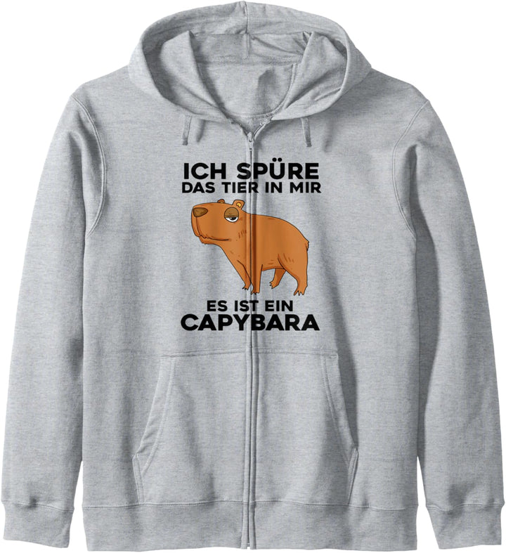 Capibara Wasserschwein Spruch Kapuzenjacke