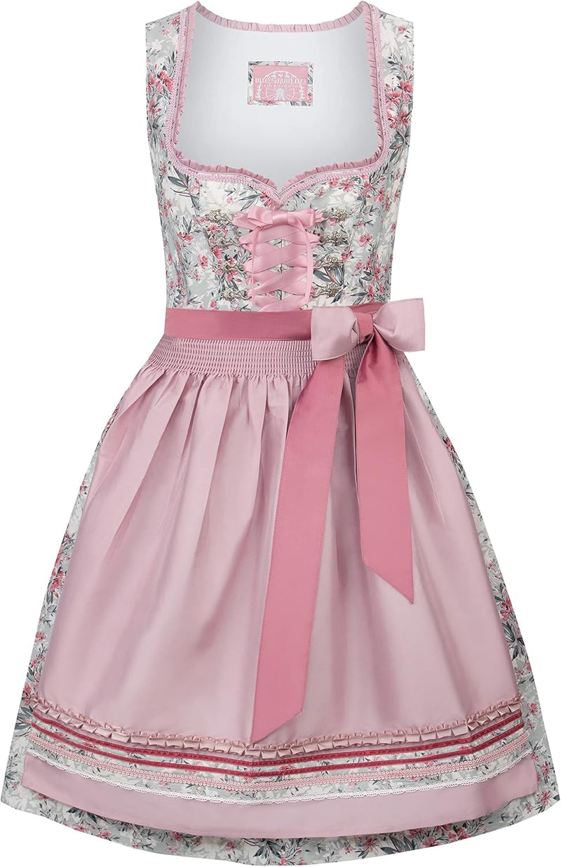 Stockerpoint Damen Dirndl Jolie Kleid für besondere Anlässe 34 Rosa, 34 Rosa