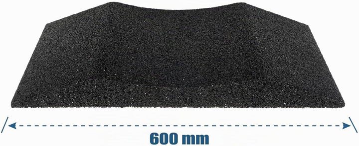 HASKYY 2X Reifenschuh Reifenschoner Reifenbett Reifenwiege aus Gummigranulat 300mm breit bis 285er R